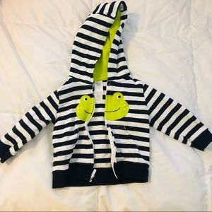 Carter’s Striped Hoodie w/ Frog